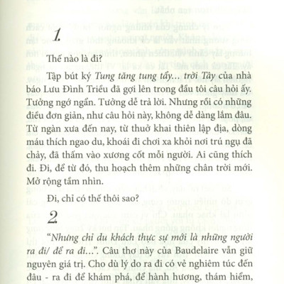Tung Tăng Tung Tẩy…Trời Tây - Bút Ký Du Lịch