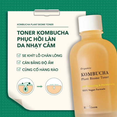 Bộ Đôi Làm Sạch & Cấp Ẩm Herbloom Dịu Nhẹ Cho Mọi Loại Da [Sữa Rửa Mặt 200ml + Toner 150ml]