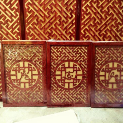 Combo bộ bàn thờ chung cư +ám khói +chữ phúc ..bằng gỗ sồi 