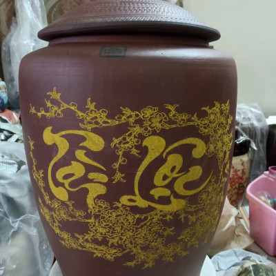 Hũ sành đựng gạo Bát Tràng loại 20kg