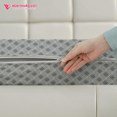 Nệm Cao Su Hoạt Tính Titan Grey - Êm ái, kháng khuẩn - Bảo hành 15 năm