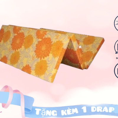 Nệm Bông Ép Cao Cấp Gấp 3 Dày 5cm Đủ Size ( Giao Màu Ngẫu Nhiên )