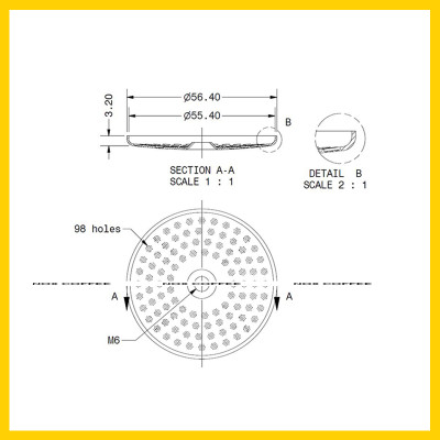 Lưới lọc IMS cho máy Nouva Simonelli | IMS shower screen SI 200 IM Nouva Simonelli