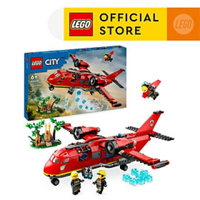 LEGO CITY 60413 Đồ chơi lắp ráp Máy bay cứu hỏa (478 chi tiết)