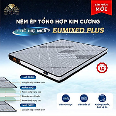 Nệm Ép Tổng Hợp Kim Cương  Thế Hệ Mới Eumixed Plus 