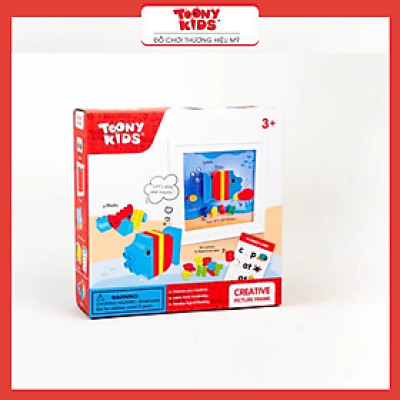 Đồ Chơi Bộ Lắp Ráp Khung Tranh Cá TOONYKIDS - Đồ Chơi Thông Minh Cho Bé - Creative Picture Farme TN00522 [Tặng Kèm Sticker]