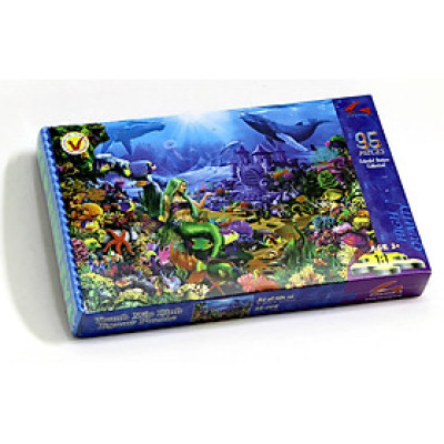 Tranh xếp hình Tia Sáng Jigsaw Puzzle 035 mảnh phát triển trí tuệ cho bé - Xứ Sở Tiên Cá - MSP: 035-008