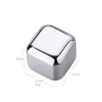 Đá lạnh không tan 8 viên inox 30 - 2.5x2.5cm 29g