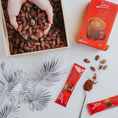 Bột chocolate nguyên chất Scho Red Heart 170g/hộp 