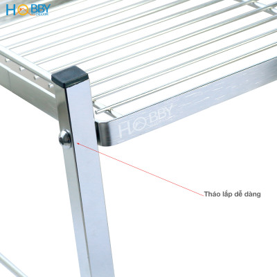 Kệ để đồ nhà bếp 1 tầng đặt trong tủ bếp đa năng Hobby Home Decor KB1T