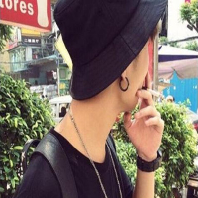 Nón bucket trơn đen hàng tốt dày dặn