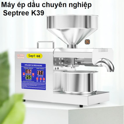 Máy ép dầu ăn thực vật thế hệ mới thương hiệu Mỹ Septree K39 - Công suất 1350W - Hàng chính hãng (Bảo Hành 1 Năm)