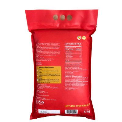 Gạo ST25 Hoa Lúa túi 5kg - Dẻo nhiều, mềm cơm, hương thơm đặc trưng