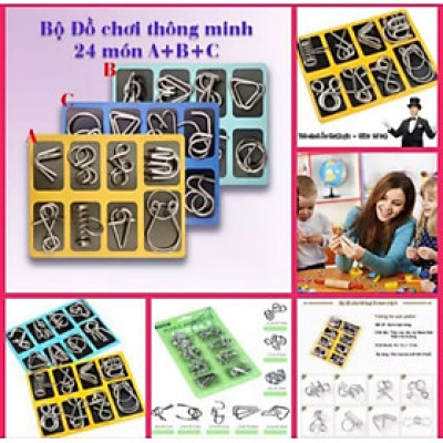 BỘ 3 HỘP ĐỒ CHƠI TRÍ TUỆ IQ PHÁT TRIỂN TRÍ THÔNG MINH CHO CÁC BÉ SÁNG TẠO