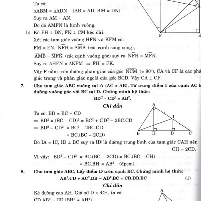 Tổng hợp các bài toán phổ dụng hình học 9