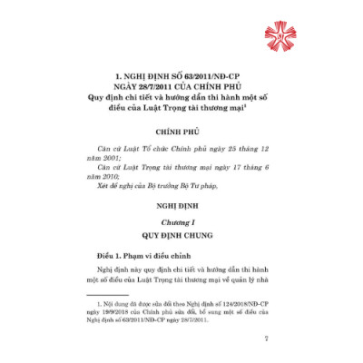 Các quy định pháp luật hướng dẫn Luật Trọng tài thương mại (bản in 2024)