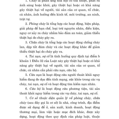 Luật phòng cháy, chữa cháy và cứu nạn, cứu hộ năm 2024 - bản in 2025