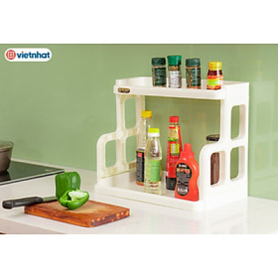 Kệ gia vị đa năng 2T & 3T Kệ gia vị nhà bếp có cài dao thớt - Màu ngẫu nhiên