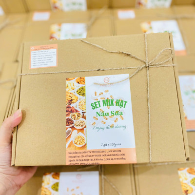 Set mix hạt nấu sữa - 7 ngày dinh dưỡng không trùng lặp/ Thương hiệu Holinut