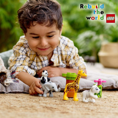 Đồ chơi lắp ráp: Bộ 4 Thú Cưng Hoang Dã của Bé - LEGO DUPLO 10904 ( 9 Chi tiết)