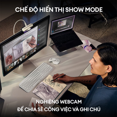 Webcam Logitech MX BRIO 4K ULTRA HD Đen/Xám - Hàng Chính Hãng