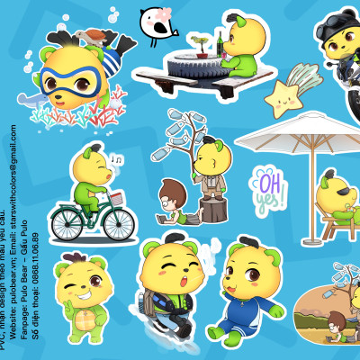 Bộ Sticker Pulo Bear