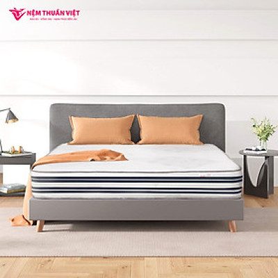 Nệm Lò Xo Thuần Việt Elite 22cm - Túi Lò Xo Độc Lập Giảm Tiếng Ồn, Gấp 3 Êm Ái & Thoáng Khí - Cuộn Hút Chân Không Tiện Lợi, Dễ Dàng Vận Chuyển