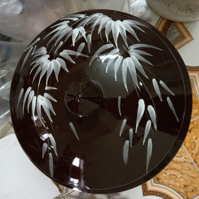 Hũ gạo tài lộc hoa đào Bát Tràng loại 15Kg