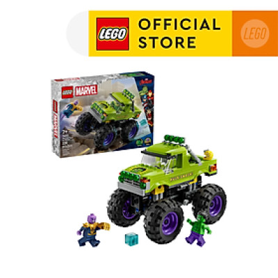 LEGO SUPERHEROES 76312 Đồ Chơi Lắp Ráp Xe Tải Hulk Đối Đầu Thanos (229 chi tiết)