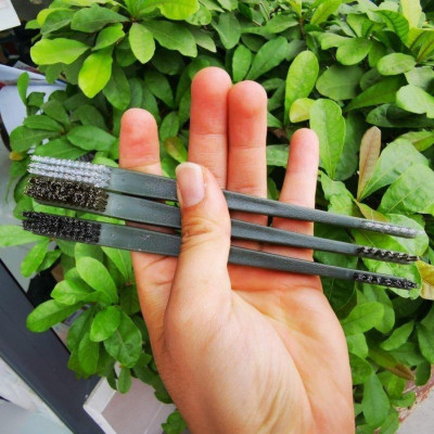 Combo 3 Bàn Chải 2 Đầu Chuyên Dùng Đánh Lốc Máy, Vệ Sinh Sên Xe