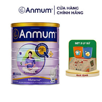 Sữa Bột Dành Cho Mẹ Bầu Anmum Materna Hương Vanilla 800g - Tặng Set 2 ly sứ