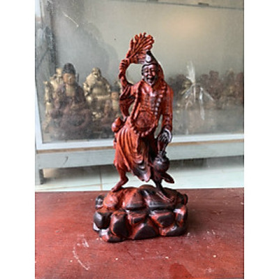 Tượng ông tế công bằng gỗ bách trắc kt cao 20×10×6.5cm