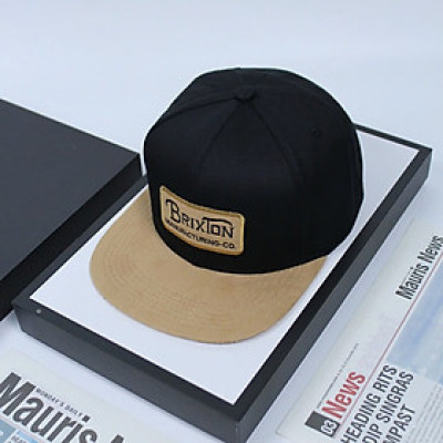 (NEW) Mũ hiphop, nón snapback Brixton phối vải Kaki đẹp Form chuẩn thời trang đường phố (Ảnh thật)