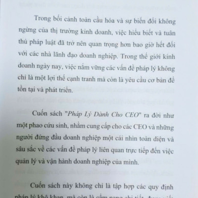 Pháp lý dành cho CEO