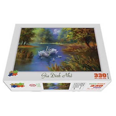Bộ tranh xếp hình jigsaw puzzle cao cấp 330 mảnh – Gia Đình Nhỏ