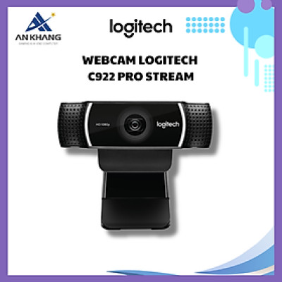 Webcam Logitech C922 Pro Stream - Hàng Chính Hãng - Bảo Hành 12 Tháng