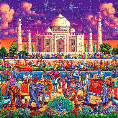 Tranh xếp Hình Tia Sáng - Đền Taj Mahal (247 Mảnh Ghép)