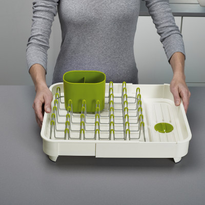 Joseph Joseph - Kệ để chén đĩa cao cấp Extend Expandable Dish Drainer White 850710