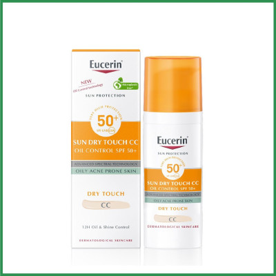 Kem Chống Nắng Trang Điểm Eucerin Sun Creme Face-Tinted CC Cream SPF50+ (50 ml)