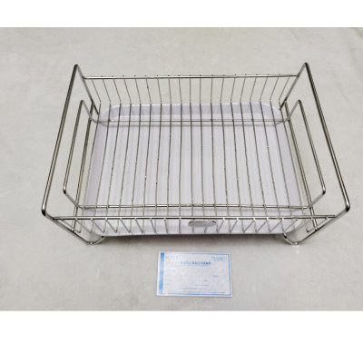 Kệ Úp Chén Ly Kibath Inox 304 Kèm Khay Hứng Nước, KB-822