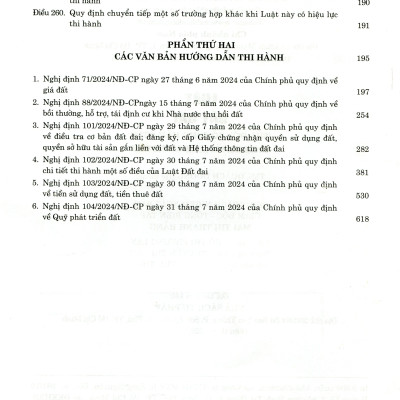 Luật Đất Đai Năm 2024 Và Các Văn Bản Hướng Dẫn Thi Hành 