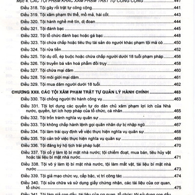 Phương Pháp Định Tội Danh Với 538 Tội Danh Trong Bộ Luật Hình Sự Năm 2015, Được Sửa Đổi, Bổ Sung Năm 2017
