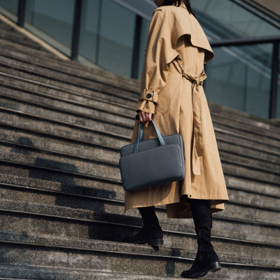 Túi Xách TOMTOC HER H21 Briefcase Premium Dành Cho Macbook 14 inch - Hàng Chính Hãng