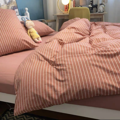 Bộ chăn ga gối cotton tici kẻ LIDACO cao cấp (Nhiều mẫu lựa chọn)