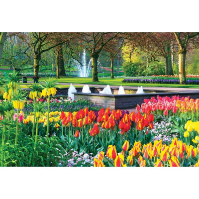 Tranh xếp Hình Tia Sáng Vườn Xuân ( 925 mảnh ghép)