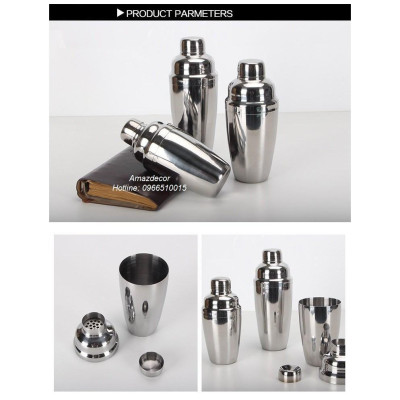Bình Lắc Inox Dày 350cc / 550 cc 750cc - Pha Chế Cocktail , Trà Sữa