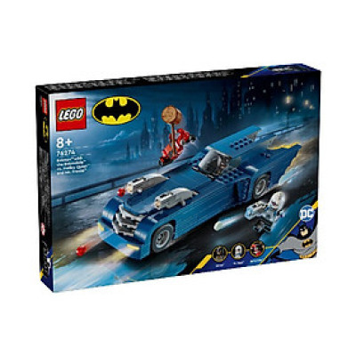 Đồ Chơi Lắp Ráp Siêu Xe Người Dơi Đối Đầu Harley Quinn LEGO SUPERHEROES 76274 (435 chi tiết)