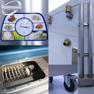 [CỬA HÀNG CHÍNH HÃNG] Tủ nấu cơm dùng gas 12 khay