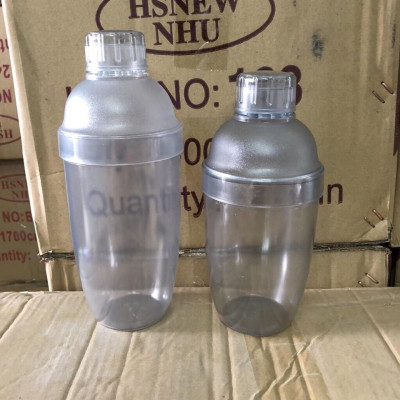 Bình Lắc Pha Chế Cocktail, Trà Sữa bằng nhựa ( Bình Lắc-Shaker Có Vạch Đo Định Lượng Dõ Nét)