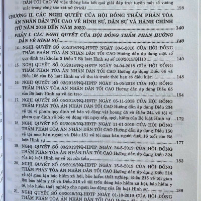 217 Câu Giải Đáp Nghiệp Vụ Xét Xử Vụ Án Dân Sự, Hành Chính Và Các Nghị Quyết Của Hội Đồng Thẩm Phán Tòa Án Nhân Dân Tối Cao Về Hình Sự, Dân Sự Và Hành Chính